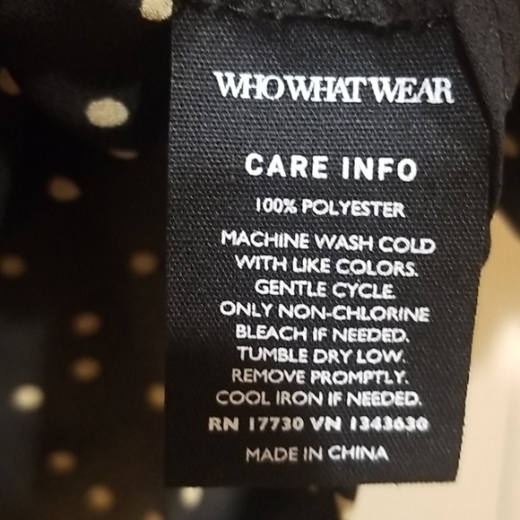 Who What Where Black Blouse Size XS - Picture 4 of 5